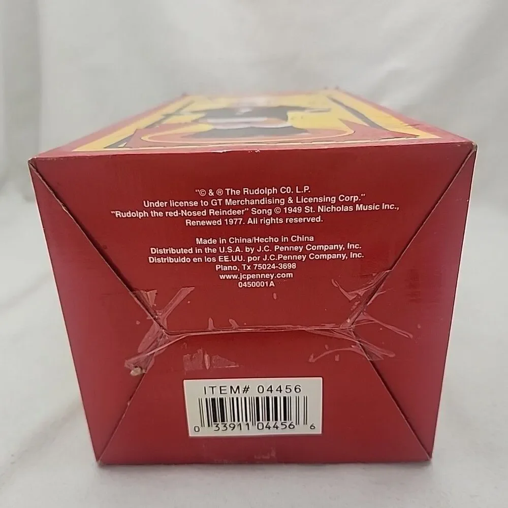 Figure Dancing Musical Rudolph Red Nosed Reindeer Animated W/ Box & Muti-adapter